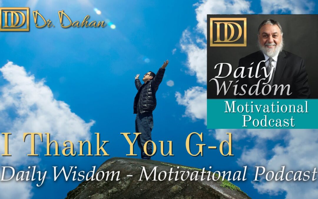 I Thank You G-d